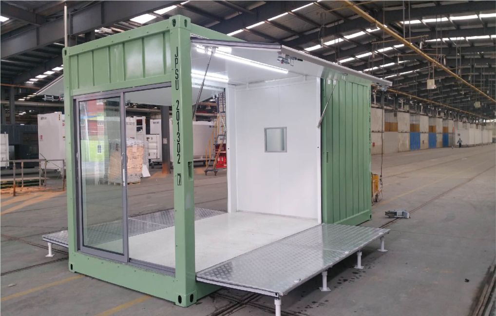 container booth display