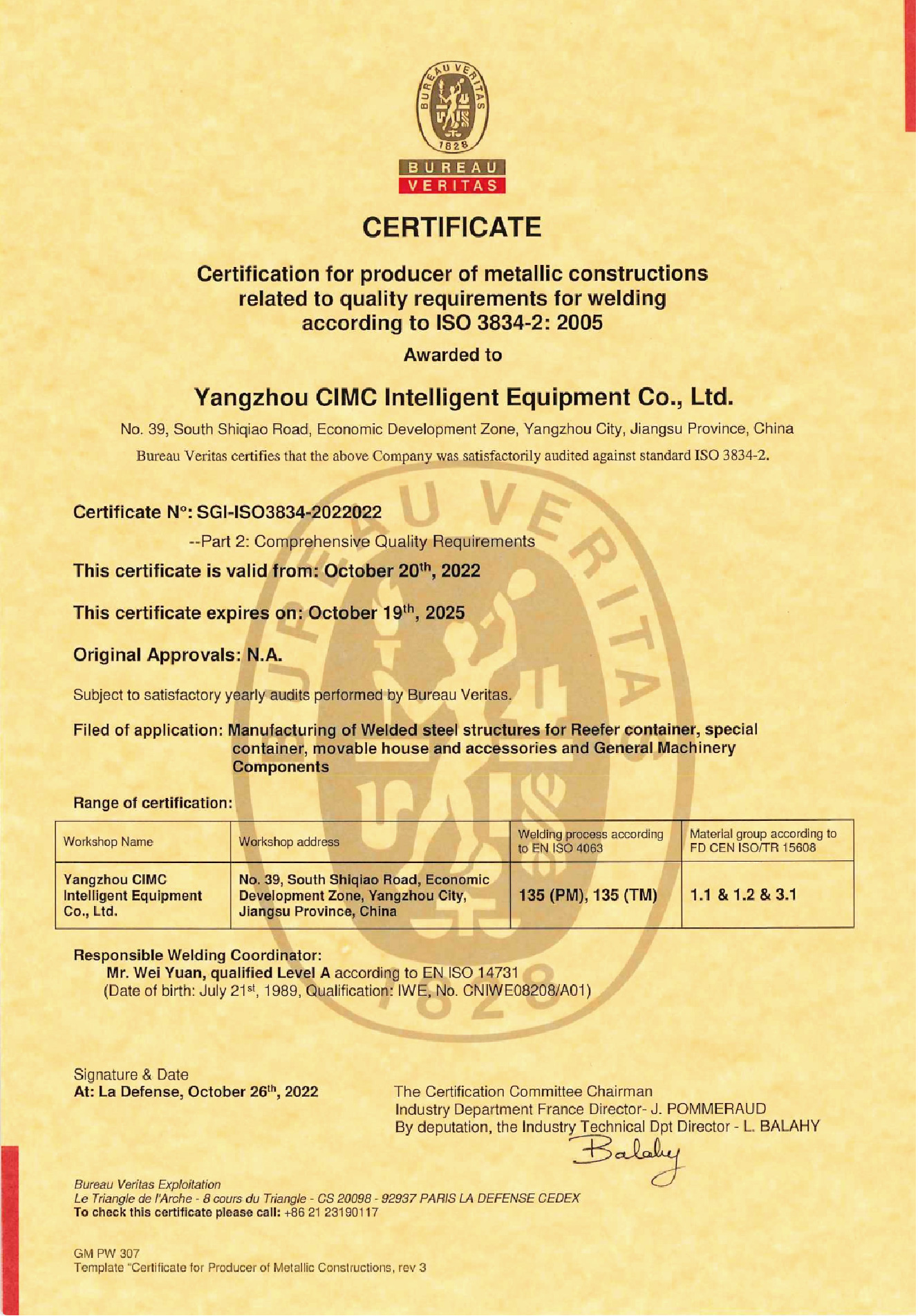ISO 3834WeldingManagement