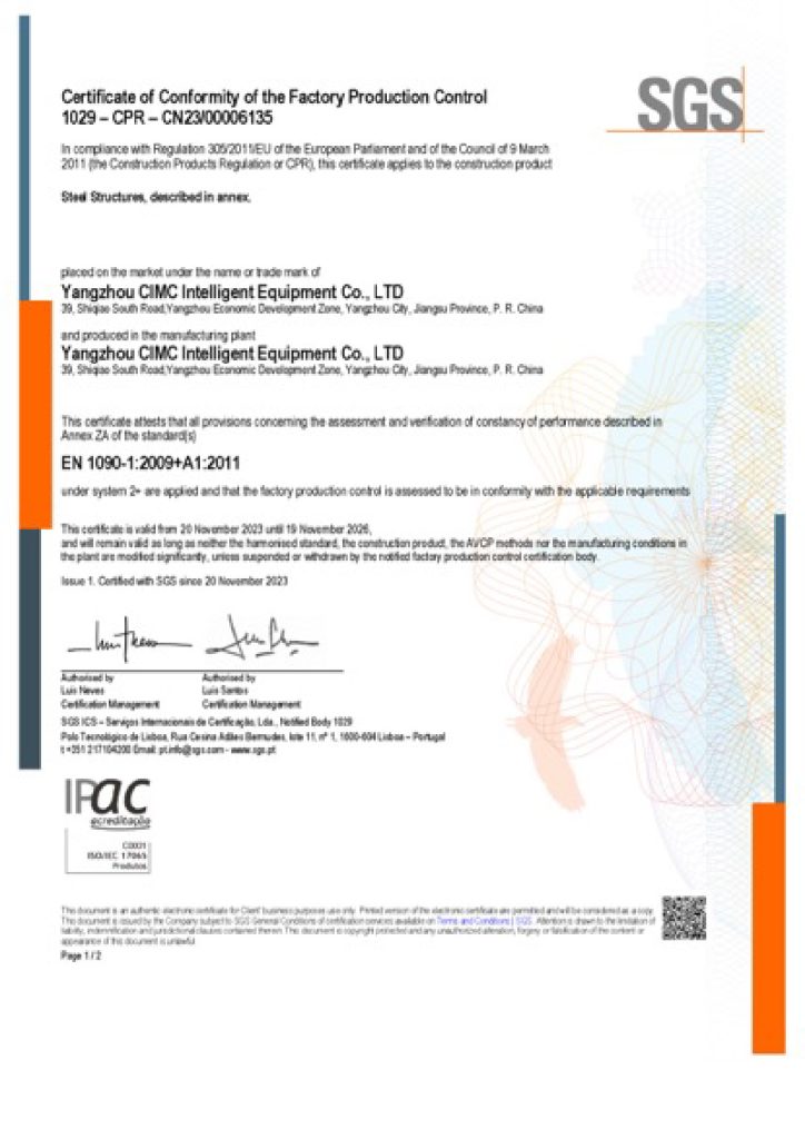 23. factory certification EN1090
