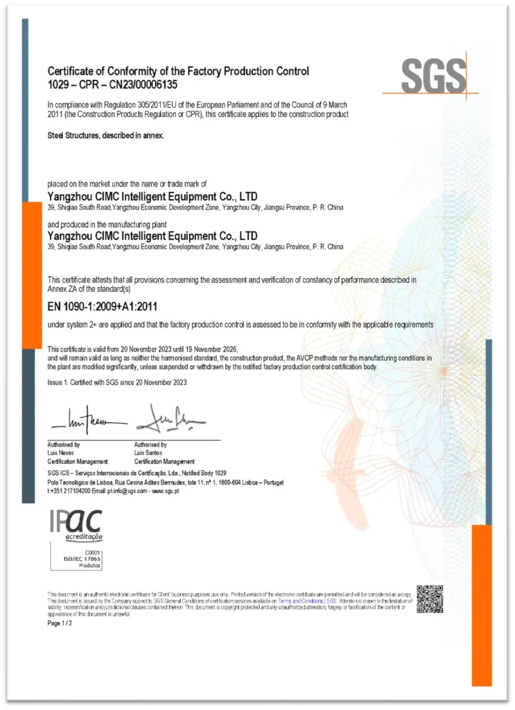 24. factory certification EN1090