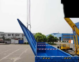 Open-top shipping container